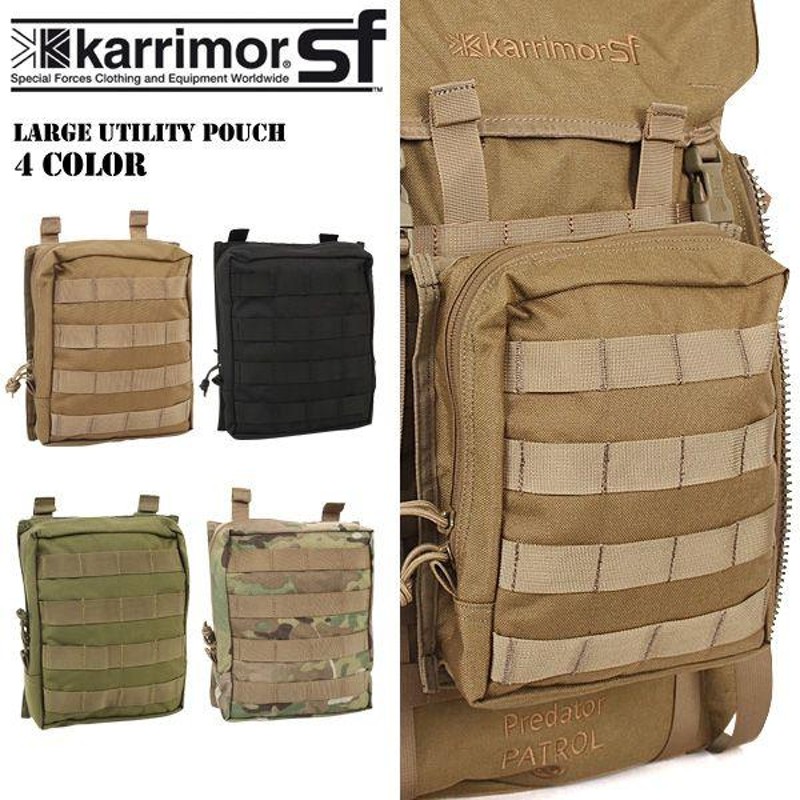 karrimor SF カリマーSF Large Utility Pouch 4色 ミリタリーポーチ プレデター45 オプション リュック  MOLLEシステム 対応【Sx】 モールシステム【T】 | LINEブランドカタログ