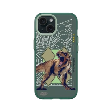 iPhone 15 Clear 憂墨綠 - Jurassic Park/ Jurassic World - 暴龍