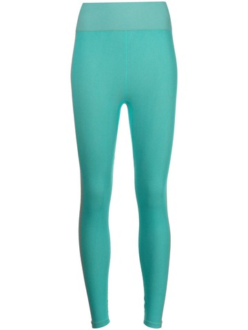 The Upside - seamless ribbed leggings - women - Polyester/Cotton/Polyamide/Elastane - M - Green