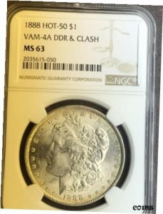 品質保証書付】 アンティークコイン NGC PCGS 1888 P NGC MS 63 VAM 4A