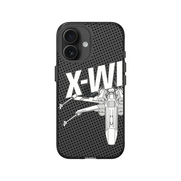 iPhone 16 Clear (相機按鈕) 酷墨灰 - 迪士尼-星際大戰 Star Wars - POP X戰機 X-WI