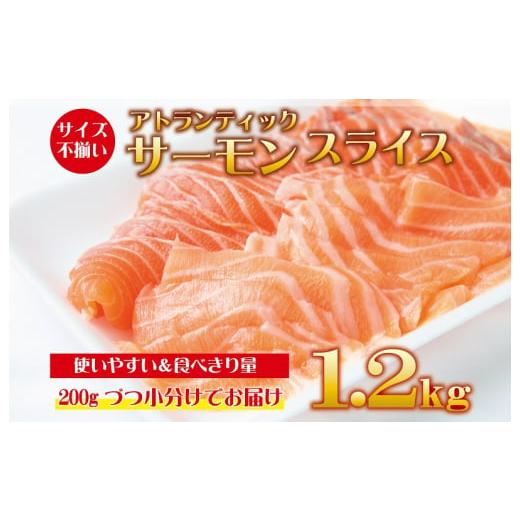 ふるさと納税 大阪府 泉佐野市 アトランティックサーモン：1.2kg（200g×6）訳あり サイズ不揃い 期間限定