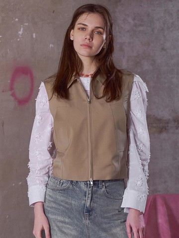 GREYYANG x Nue WOOL ZIP-UP VEST
