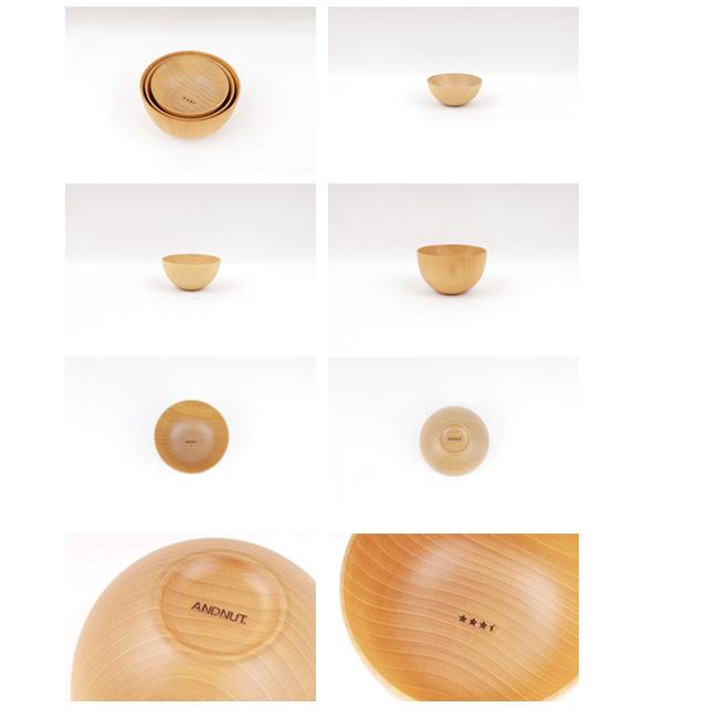 NUT アンドナット WOODEN CAMP BOWL ウッデンキャンプボウル Set.3