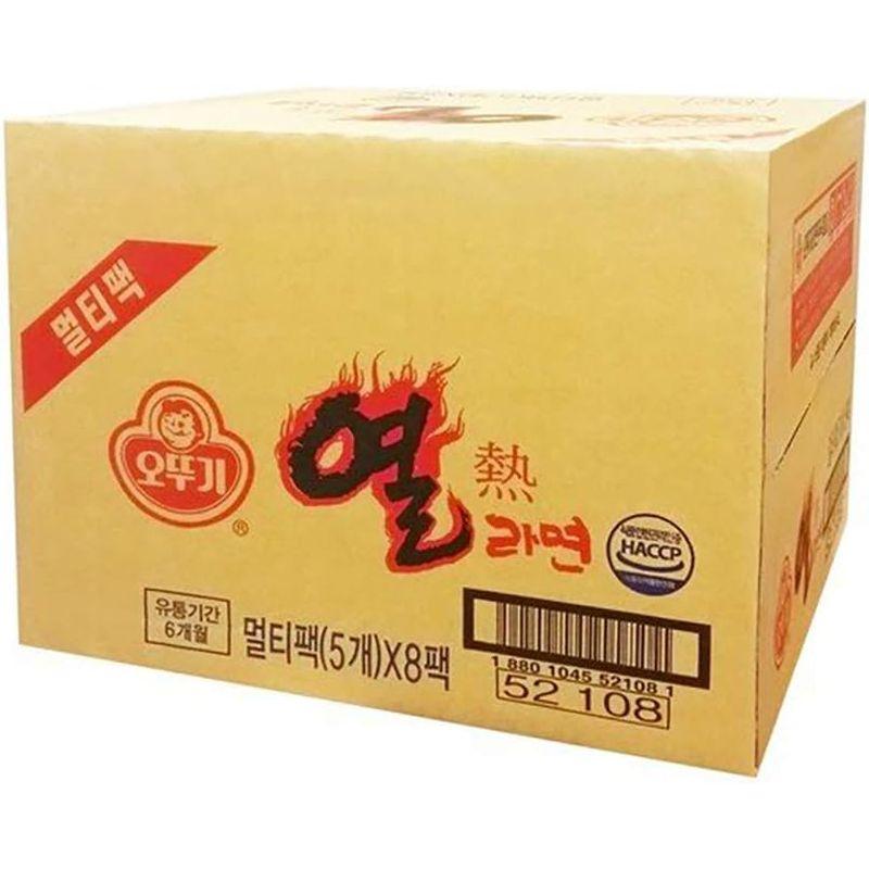 BOX販売オットギ 熱ラーメン120g X 40個 韓国食品韓国食材韓国ラーメン インスタントラーメン袋ラーメンラーメン 美味しいラーメン