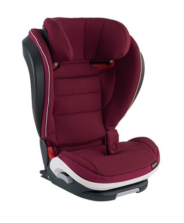 [布標 LOGO 版] iZi Flex FIX 成長型兒童汽車安全座椅-勃艮第紅