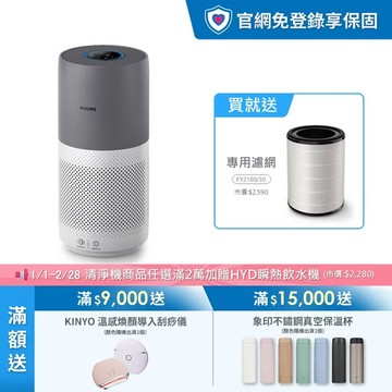 ★送三年份濾網★飛利浦抗敏奈米級空氣清淨機(AC2936/86)-適用17坪