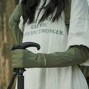 桃園出貨✨夏季遮陽防曬冰袖套女防紫外線長款手套開車防滑戶外透氣騎行護臂