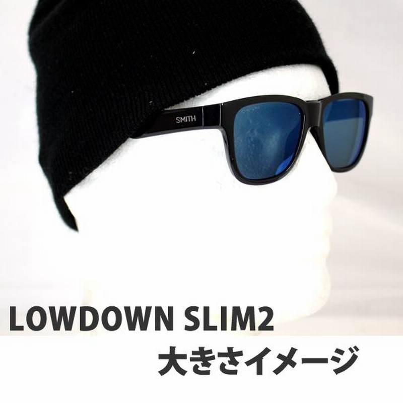 スミス サングラス 偏光 LOWDOWN SLIM 2 BLACK - CHROMAPOP POLARIZED