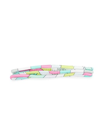 PUCCI Junior - graphic-print panelled headband - kids - Polyamide/Spandex/Elastane/Polyester - One Size - Pink