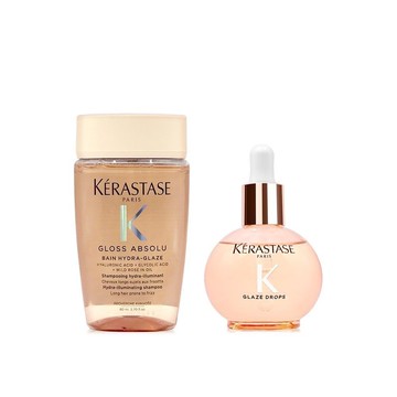 Kerastase 巴黎卡詩 釉光香頌玫瑰護髮組 (護髮精油45ml+洗髮精80ml)