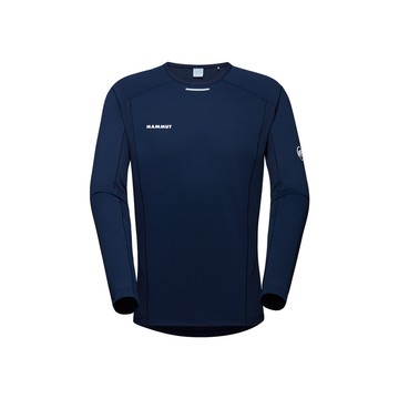 MAMMUT Aenergy FL Longsleeve AF Men 抗菌長袖排汗衣 海洋藍 男款 #1016-01350