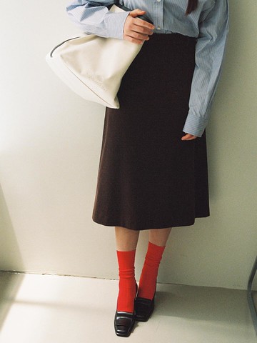 Corduroy lady Skirt Brown (TA4727A04D)
