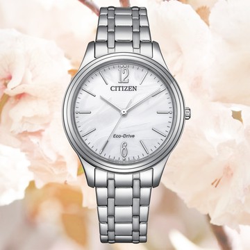 CITIZEN 星辰 LADYS 光動能 日式簡約 淑女腕錶 EM0411-71A