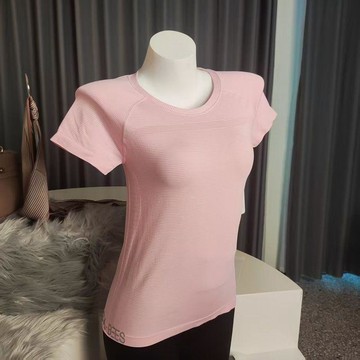 限時閃購特惠⚡2026冰絲短袖T恤清涼透氣女速幹瑜伽服修身戶外跑步普拉提健身衣6UQW
