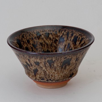 曜變豹紋油滴天目小斗笠杯70cc 沈昆川作│聖誕禮物