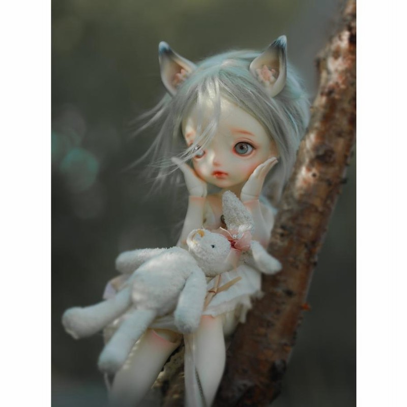 DollZone bjdミルクティーフルセット6点かわいい猫娘裸