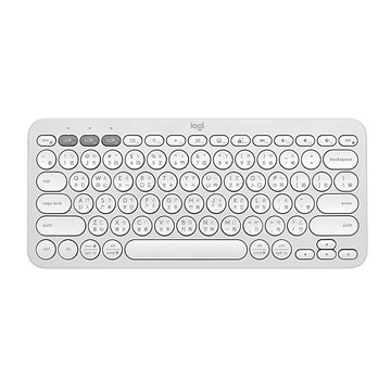 【 Logitech 羅技 】Pebble Keys 2 K380s 珍珠白 跨平台 藍牙鍵盤