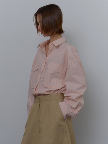 POKET BIO COTTON SHIRT [PINK]