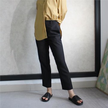 內銷精品 簡約高冷風 內里包邊雙口袋休閑哈倫褲九分西裝褲長褲
