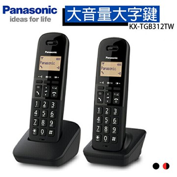 PANASONIC 國際 KX-TGB312TW 數位無線電話 英文選單