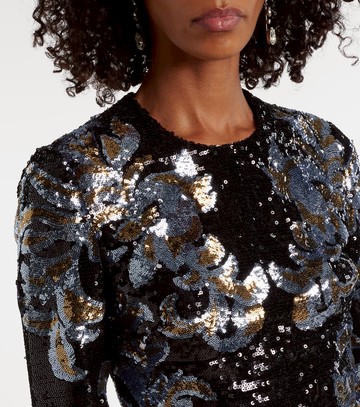 Elie Saab Printed sequined gown