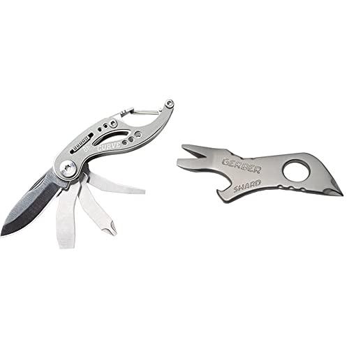 GERBER Curve Multi-Tool, Gray [31-000206] Keychain Tool-Silver [30-001501]