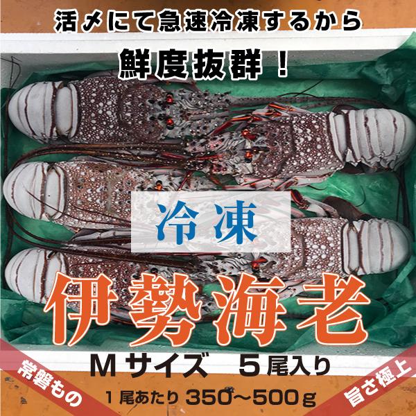 「活〆冷凍伊勢海老」”Mサイズ”　2ｋｇ　5尾入り　海老・伊勢海老・伊勢えび・伊勢エビ　冷凍　活〆