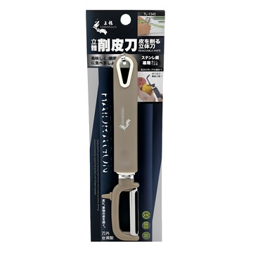 上龍 龍族立體削皮刀 不鏽鋼刀專用  棕色  3支
