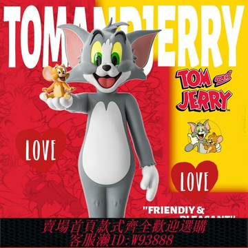 {台灣公司貨 可打統編}【現貨】經典色貓和老鼠Tom Jerry湯姆杰瑞潮玩手辦桌面藝術擺件