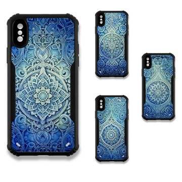 iPhone Xs 殼 TRON iPhone X/XS 幸運祝福圖騰 四角防摔 機甲殼 軟硬殼 手機殼