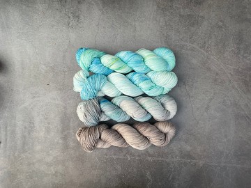 手染線-絲美麗諾-淡藍海系列