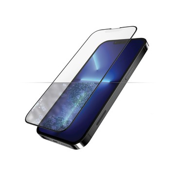 PanzerGlass iPhone 13 Pro Max 2.5D耐衝擊霧面抗眩光玻璃保護貼-黑