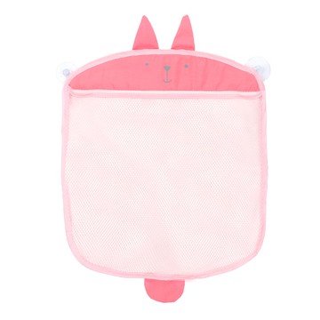 8663 可愛吸盤網狀掛袋 瀝水掛袋 玩具掛袋 牆面收納籃 儲物掛籃 收納袋