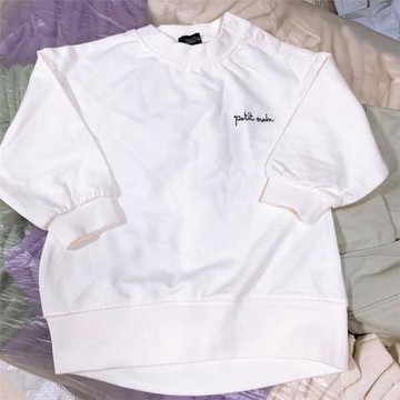 80-90CM日單童裝男童衛衣兒童春秋長袖T恤套頭衫 有機棉春裝秋裝