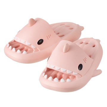 CARET 男女通用鯊魚造型浴室拖鞋  1組  粉色  250mm