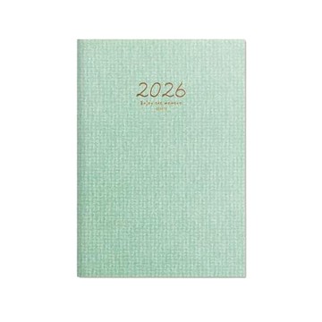 珠友Chuyu2026年A5直式週誌甘特圖內頁/抹綠/BC-50706-02