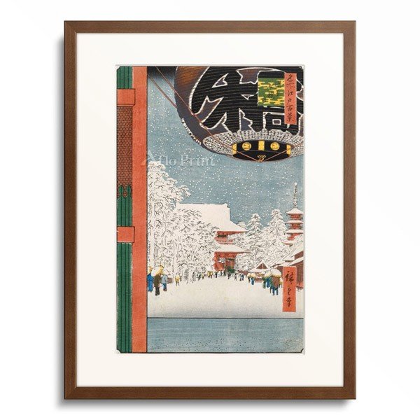 歌川 広重 Utagawa Hiroshige 「名所江戸百景 浅草 金竜山」