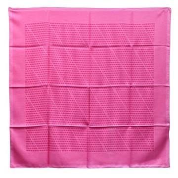 HERMES 經典H LOGO真絲絲巾/領巾(90cm-桃紅色)