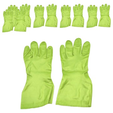 Dunlop Home Products 敏感肌膚清潔手套  大(L)  綠色  6雙