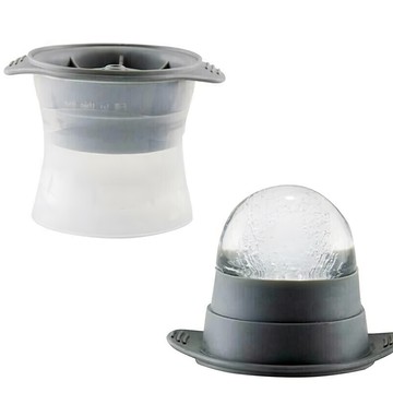 E.dot 多功能製冰模具 威士忌冰球 灰色 PP矽膠材質  10.5 x 8.5 x 8cm  1個