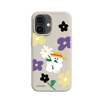 iPhone 16 SolidX 貝殼灰 - Dinotaeng - 花花 BOBO