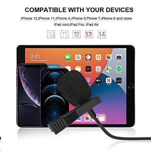 Professional lavalier Microphone for iPhone  Condenser Microphone fo 並行輸入