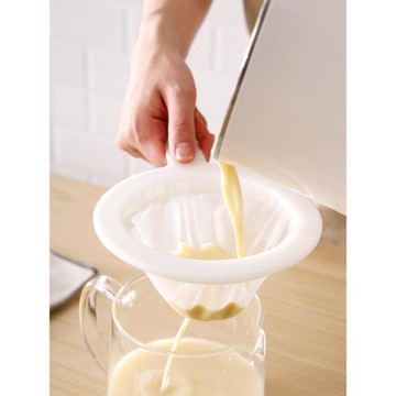 清倉！廚房豆漿過濾隔渣神器超細家用紗布果汁過濾手持面粉篩漏勺