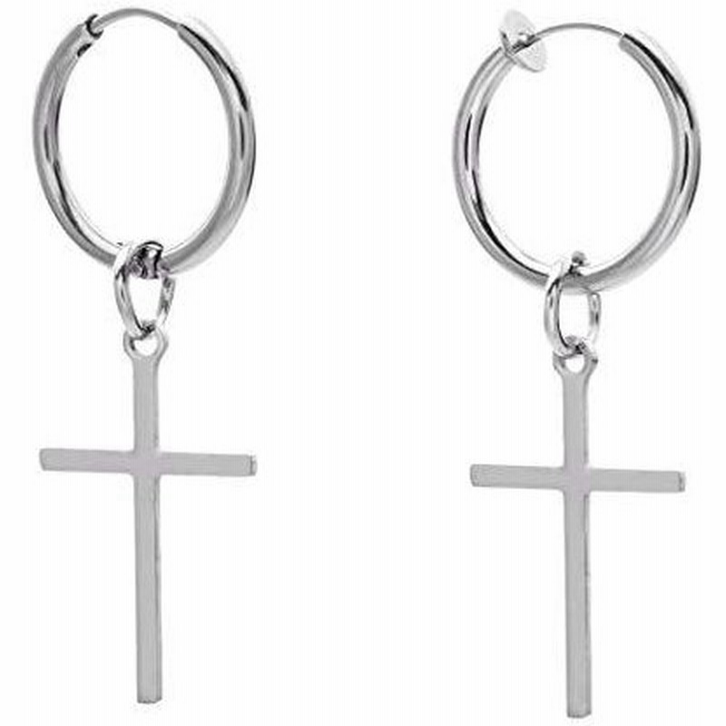 Bts スタイル アクセサリー クロスリング 十字架 フープ Suga ユンギ 着用タイプ ピアス イヤリング メンズ レディース 人気デザイン イ 通販 Lineポイント最大get Lineショッピング