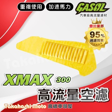 【過濾最強】 XMAX 空濾 XMAX300 空濾 高流量空濾 空濾海綿 空氣濾清器 XMAX 300 GASOL