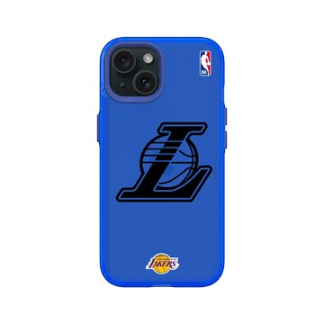 iPhone 15 Clear 激光藍 - NBA - B&W-洛杉磯湖人 L.A. Lakers B&W