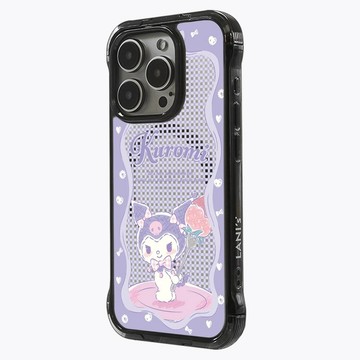 酷洛米 草莓蛋糕 懶人支架款【磁吸透黑 】iPhone 16 15 Pro Max