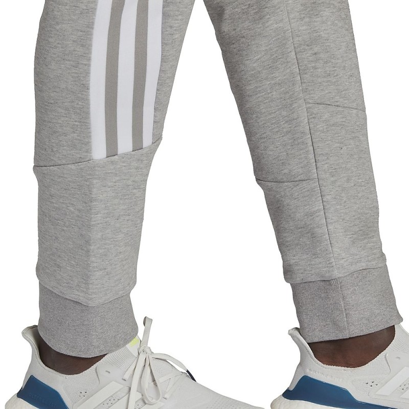 adidas アディダス メンズ フューチャーアイ 3ストライプス スウェットパンツ FI 3ST SWEAT PANTS ミディアムグレーヘザー  ホワイト 通販 LINEポイント最大GET | LINEショッピング