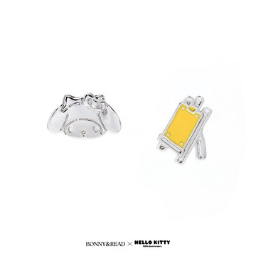 [三麗鷗聯名/純銀] 美樂蒂畫板耳環 / My Melody Drawing Board Earring